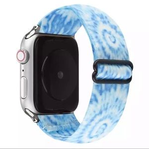 Tie Dye Blue and White Nylon Band for Apple Watch